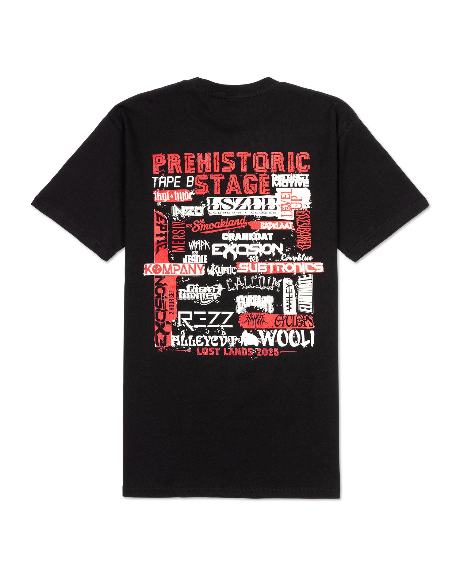 Prehistoric Stage Lineup Tee 2025