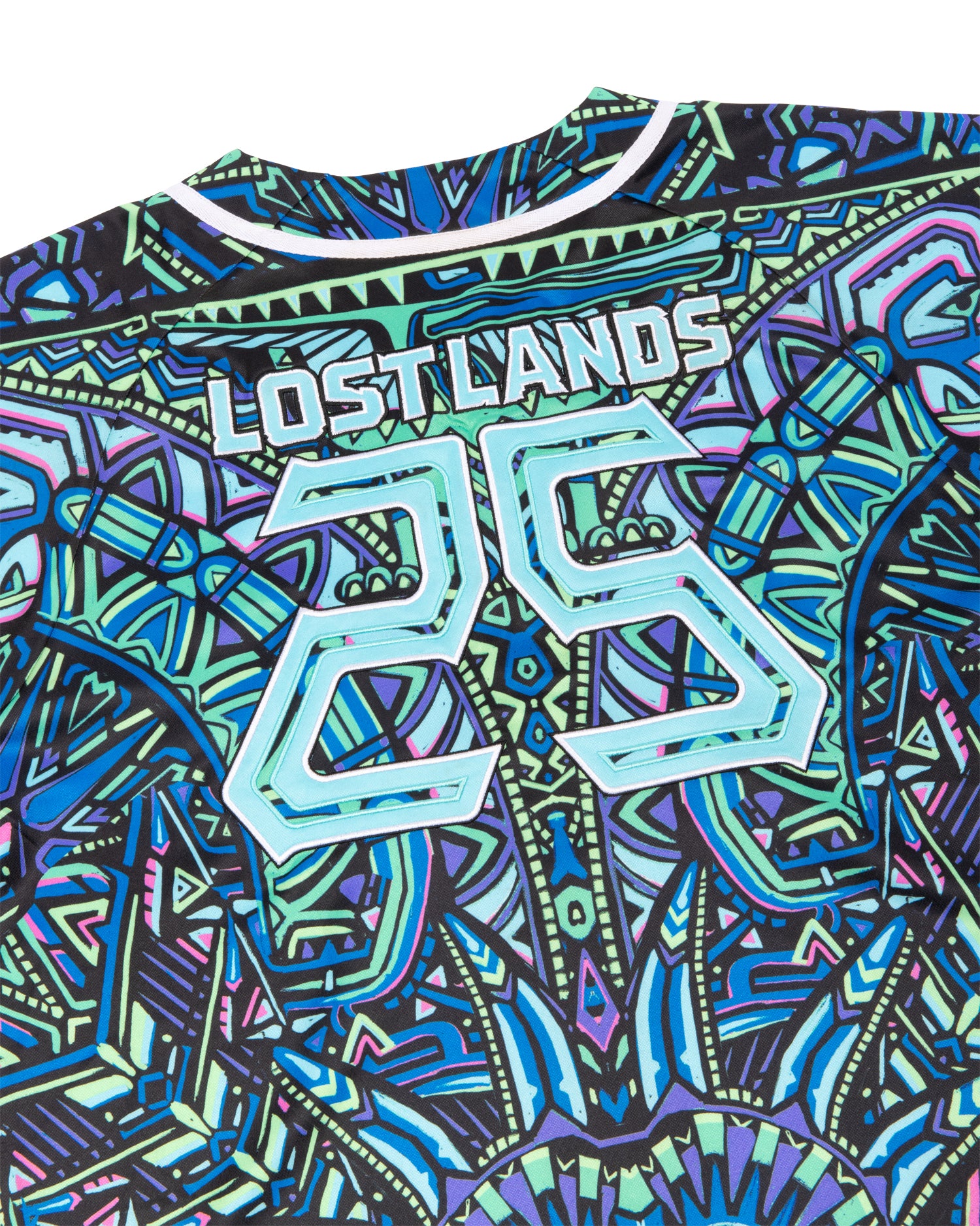 Lost Lands Baseball Jersey - Blue Green