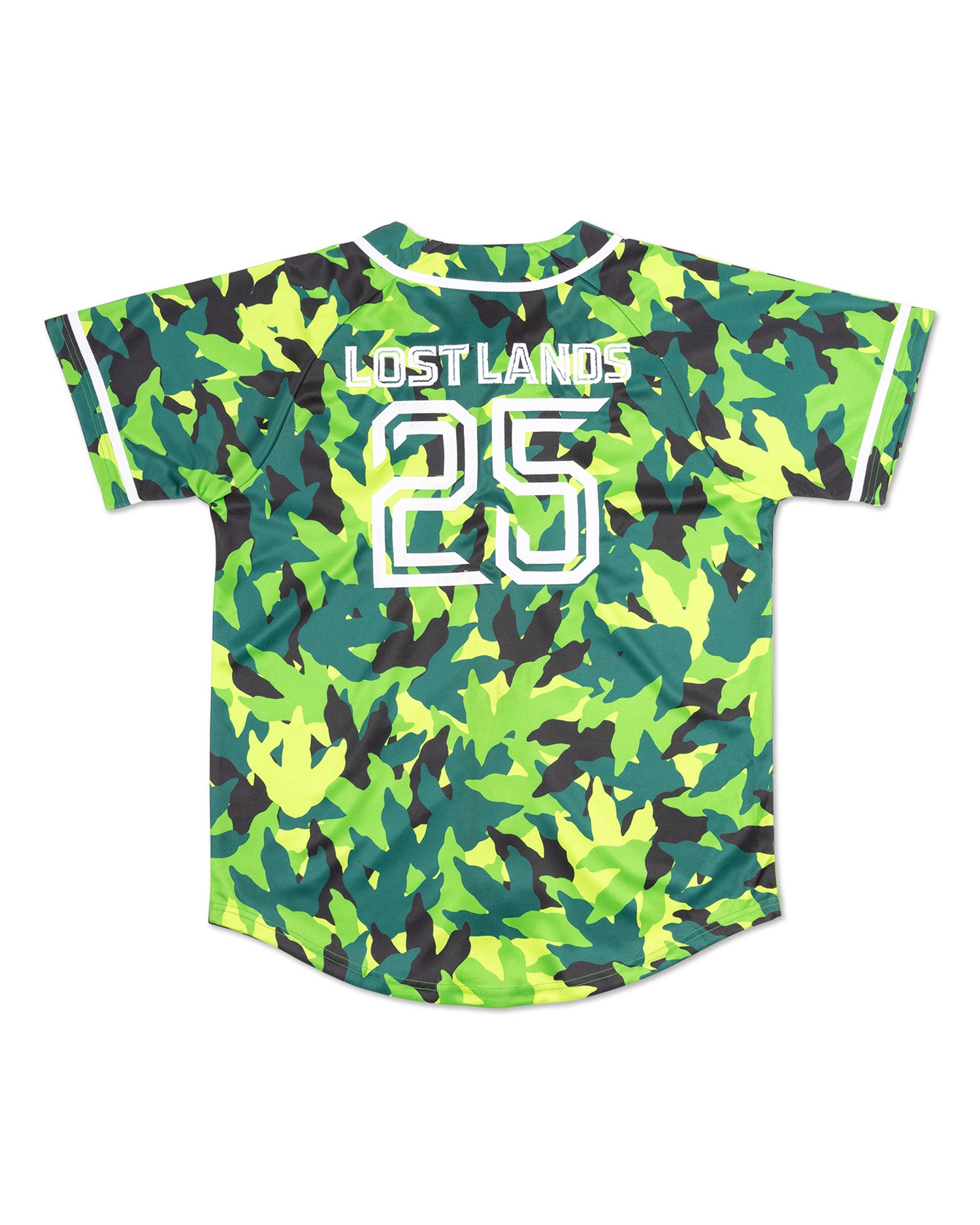 Lost Lands Baseball Jersey - Green Camo