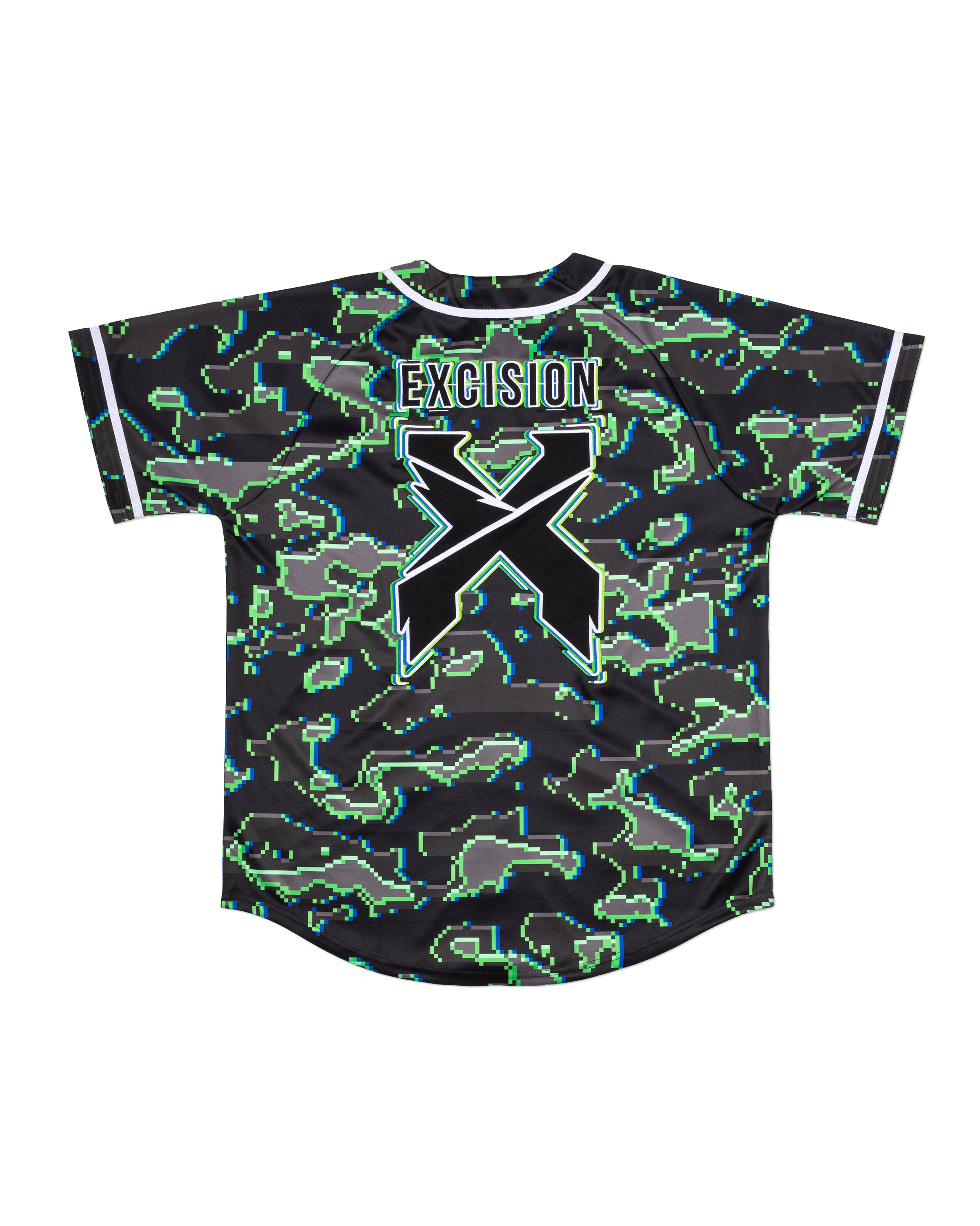 Excision Green Camo Baseball Jersey - Excision