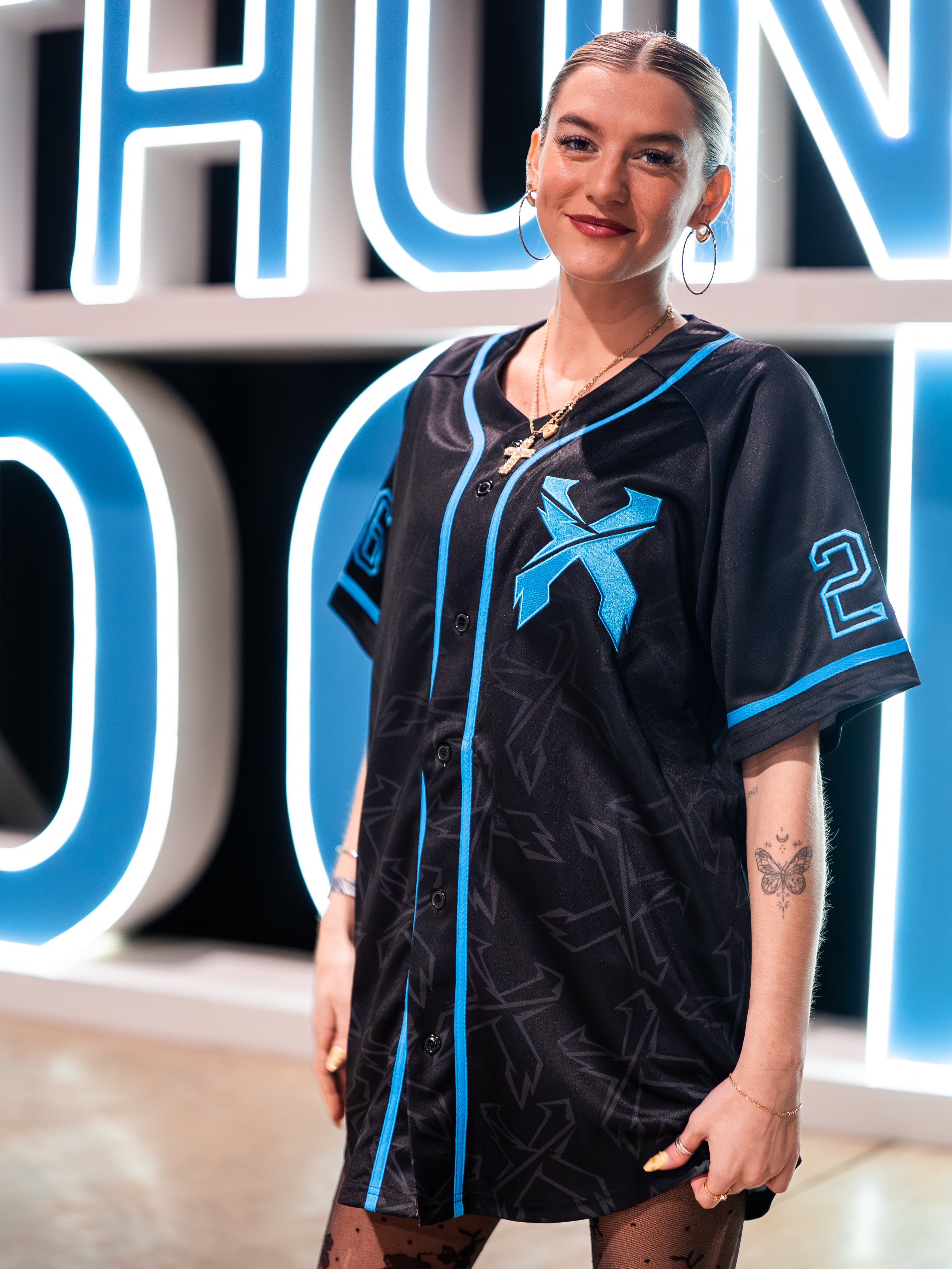 Excision Thunderdome Baseball Jersey Black/Teal