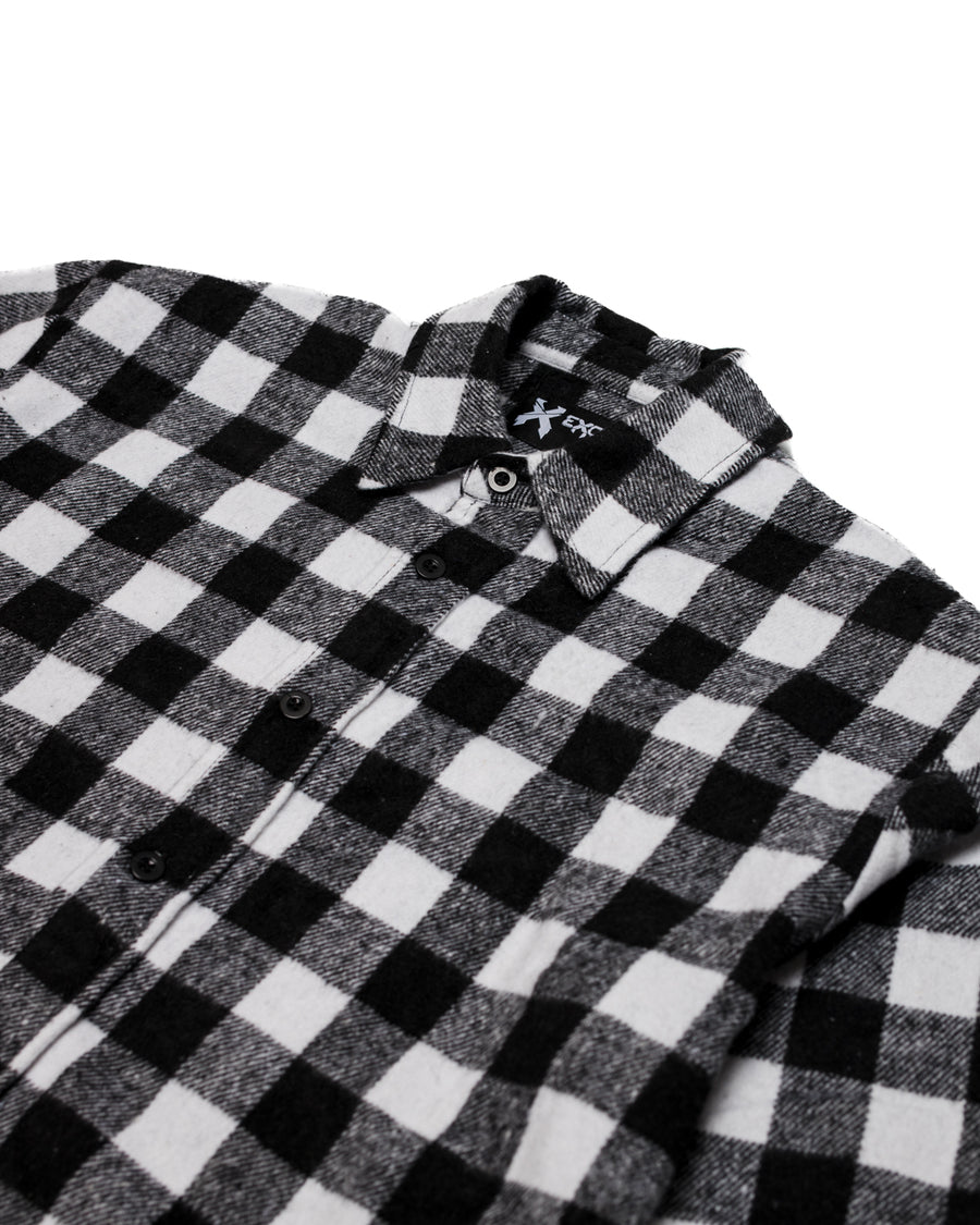 Excision Embroidered Flannel (Black/White)