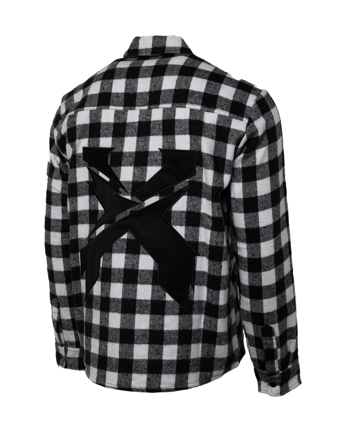 Excision Embroidered Flannel (Black/White)