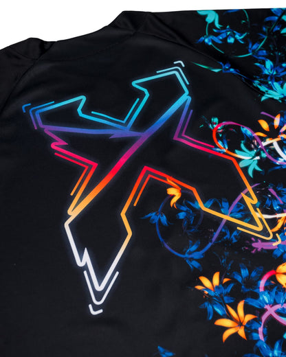 Excision Floral Baseball Jersey (Black) - Excision