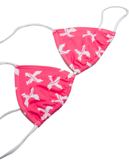 Sliced Logo Bikini Tops