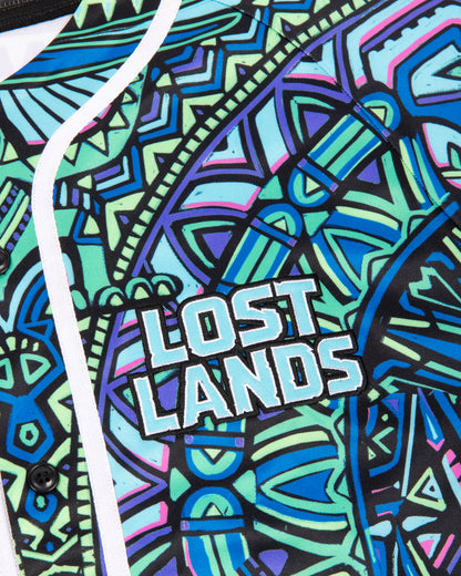 Lost Lands Baseball Jersey - Blue Green