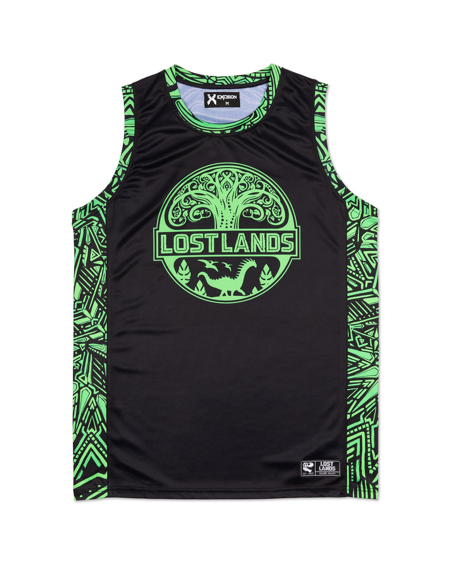 Excision Green Lost Lands Basketball Jersey