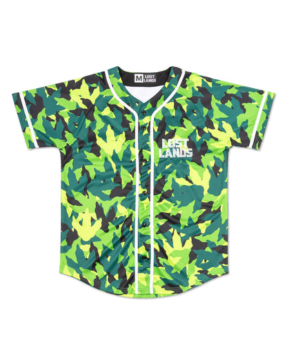 Lost Lands Baseball Jersey - Green Camo