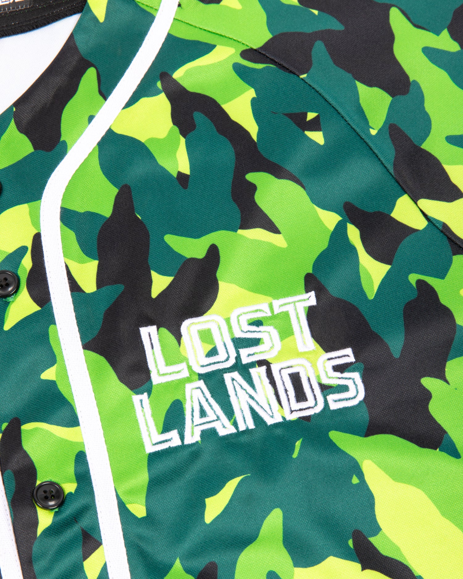 Lost Lands Baseball Jersey - Green Camo