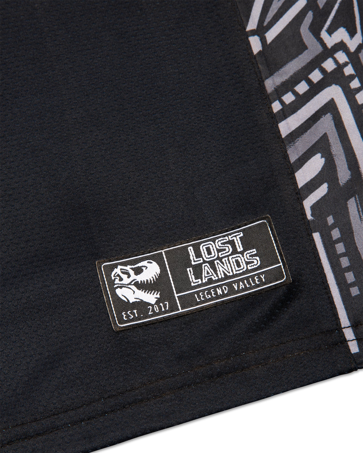 Lost Lands Basketball Jersey - Black Gray