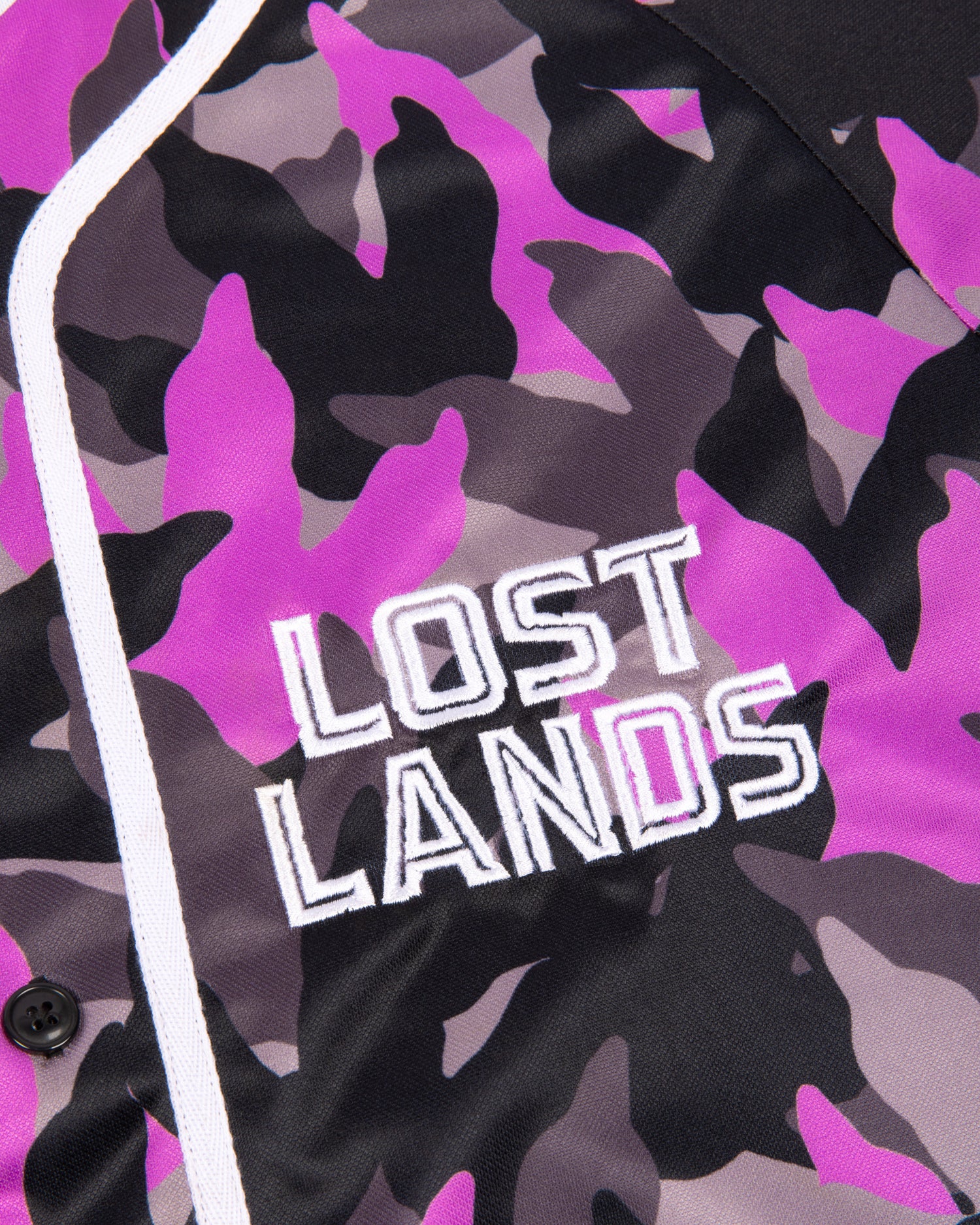 Lost Lands Baseball Jersey - Purple/Black Camo