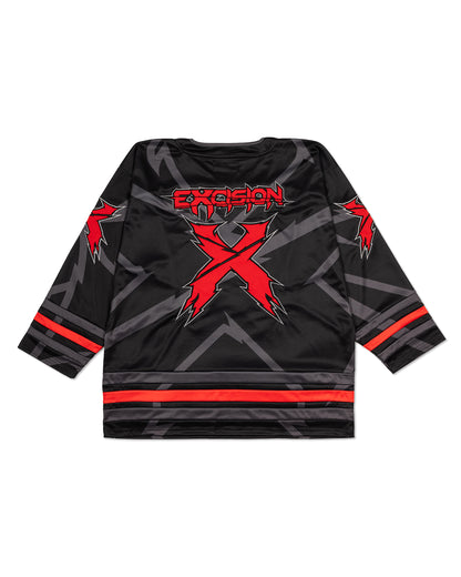 Red/Black Hockey Jersey - Excision