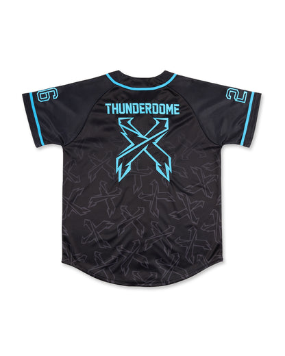 Excision Thunderdome Baseball Jersey Black/Teal