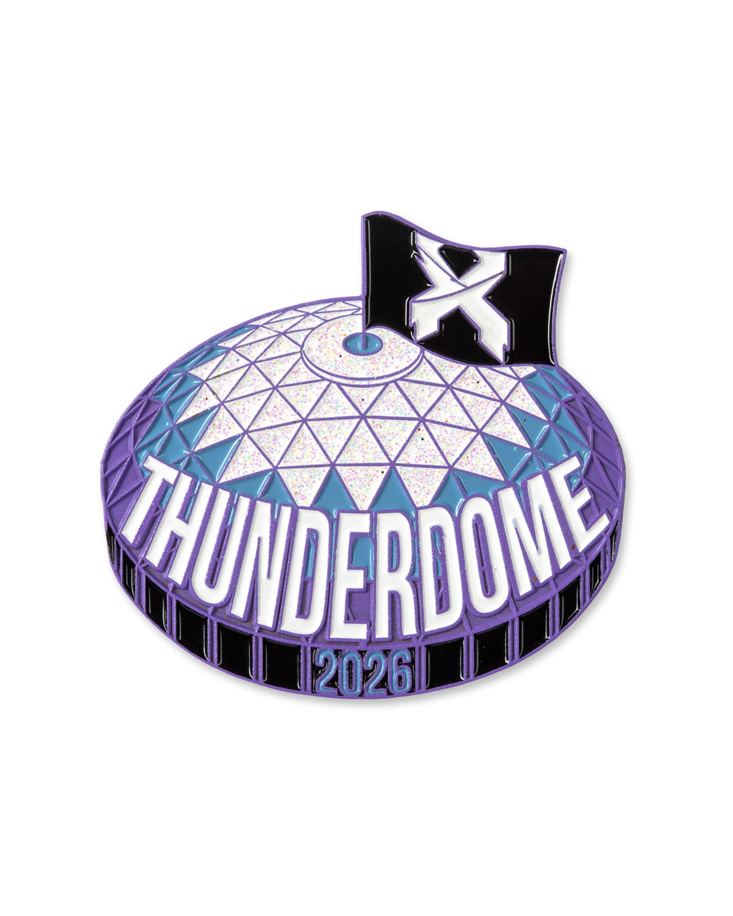 Purple Thunderdome Pin