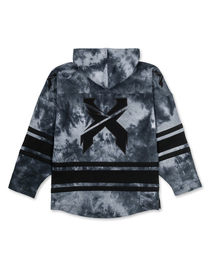 Black Tie Dye Lacer Hoodie