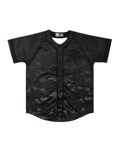 Lost Lands Black Dino Baseball Jersey - Excision