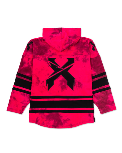 Pink Tie Dye Lacer Hoodie