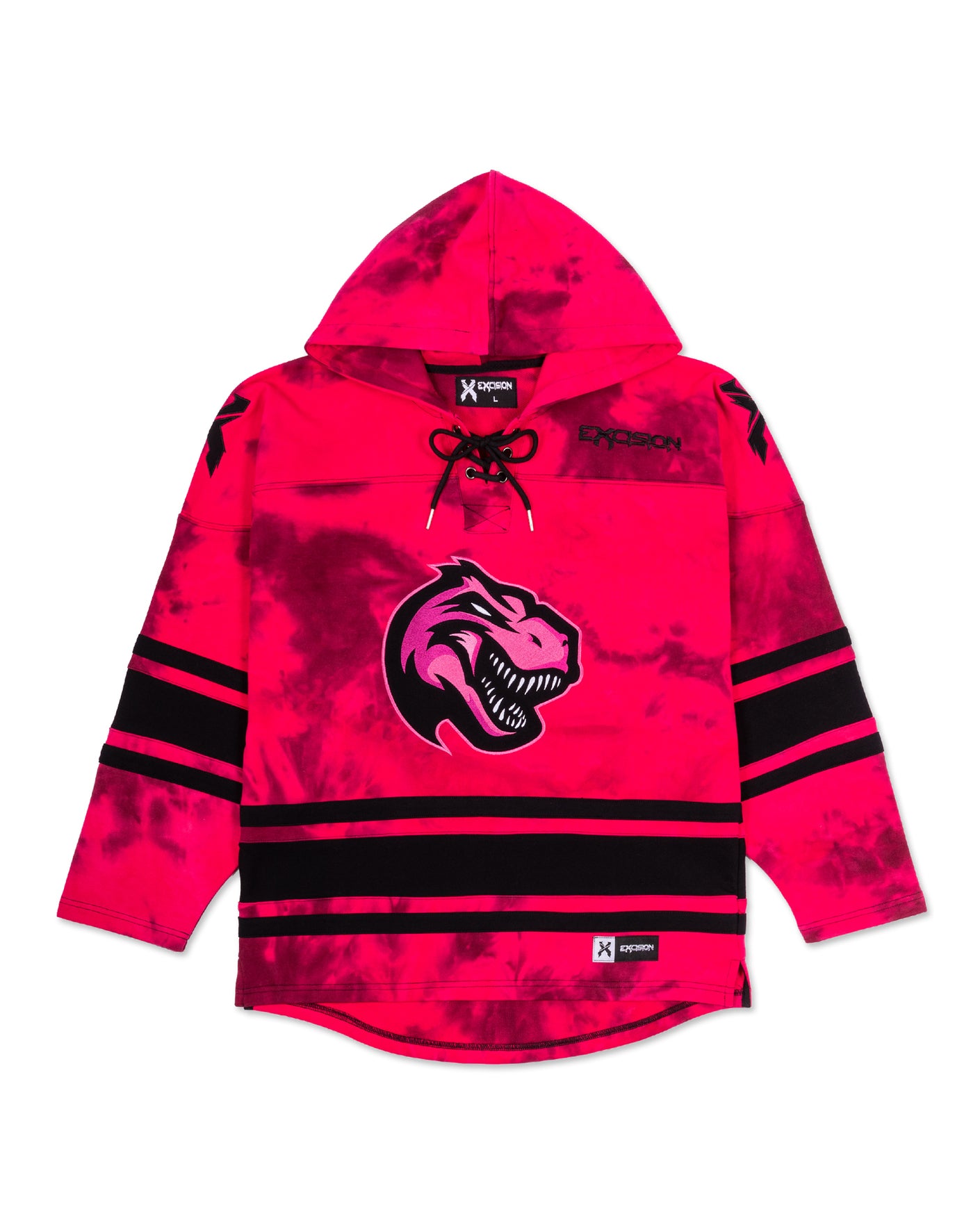 Pink Tie Dye Lacer Hoodie