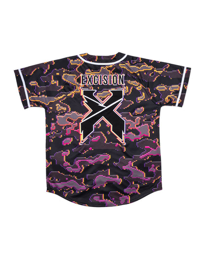 Excision Pink Camo Baseball Jersey - Excision