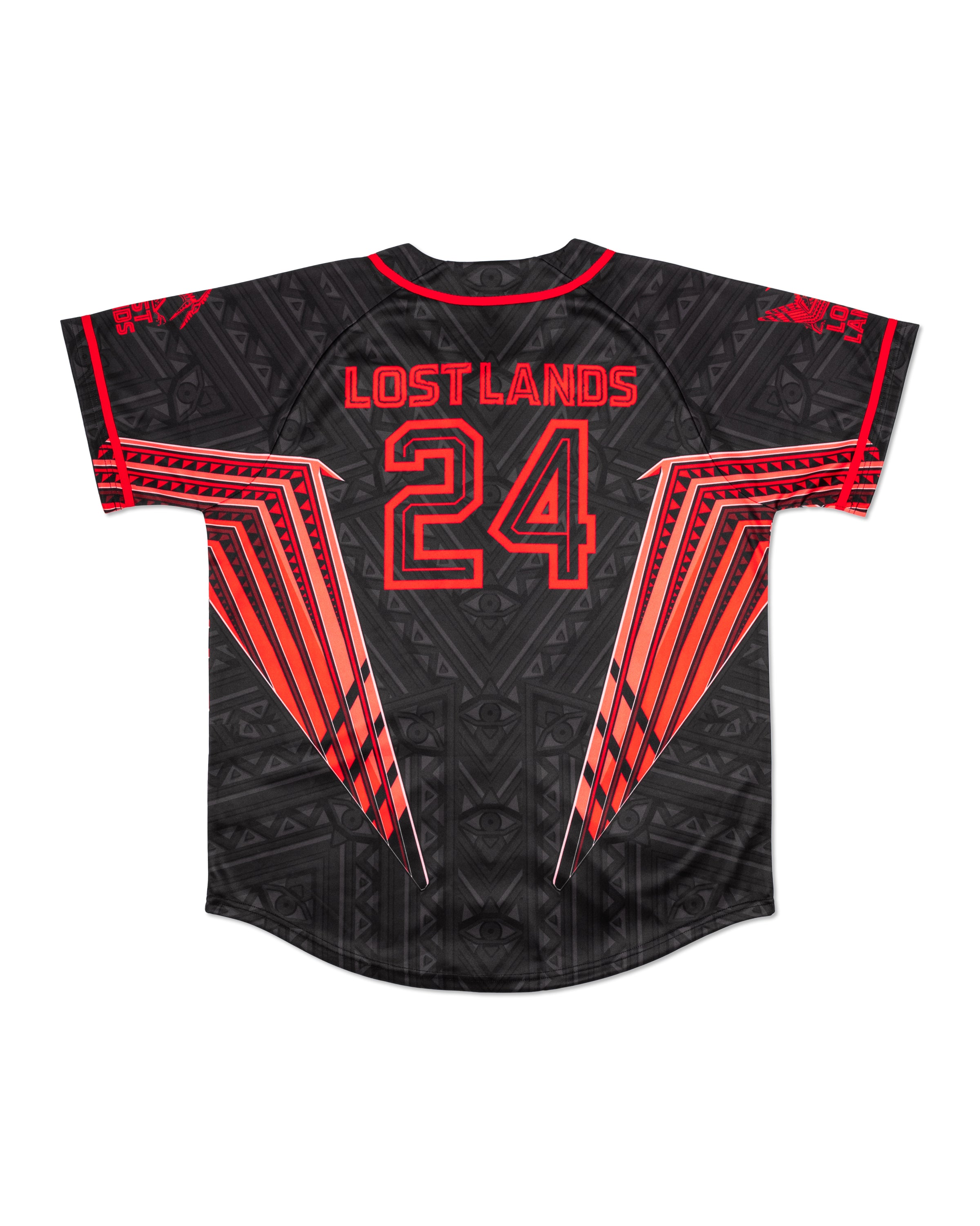 Lost Lands Pterodactyl Red Baseball Jersey - Excision