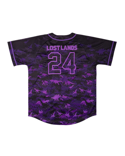 Lost Lands Purple Dino Baseball Jersey - Excision