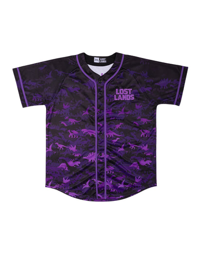 Lost Lands Purple Dino Baseball Jersey - Excision