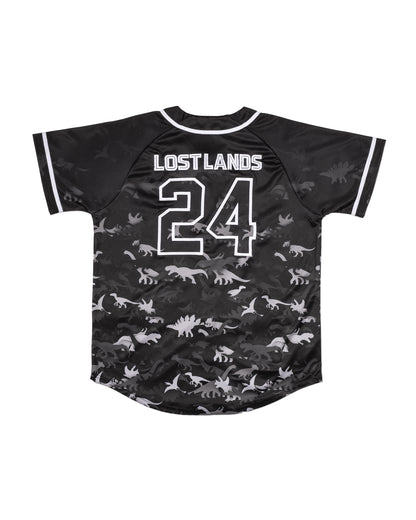 Lost Lands B&W Dino Baseball Jersey - Excision