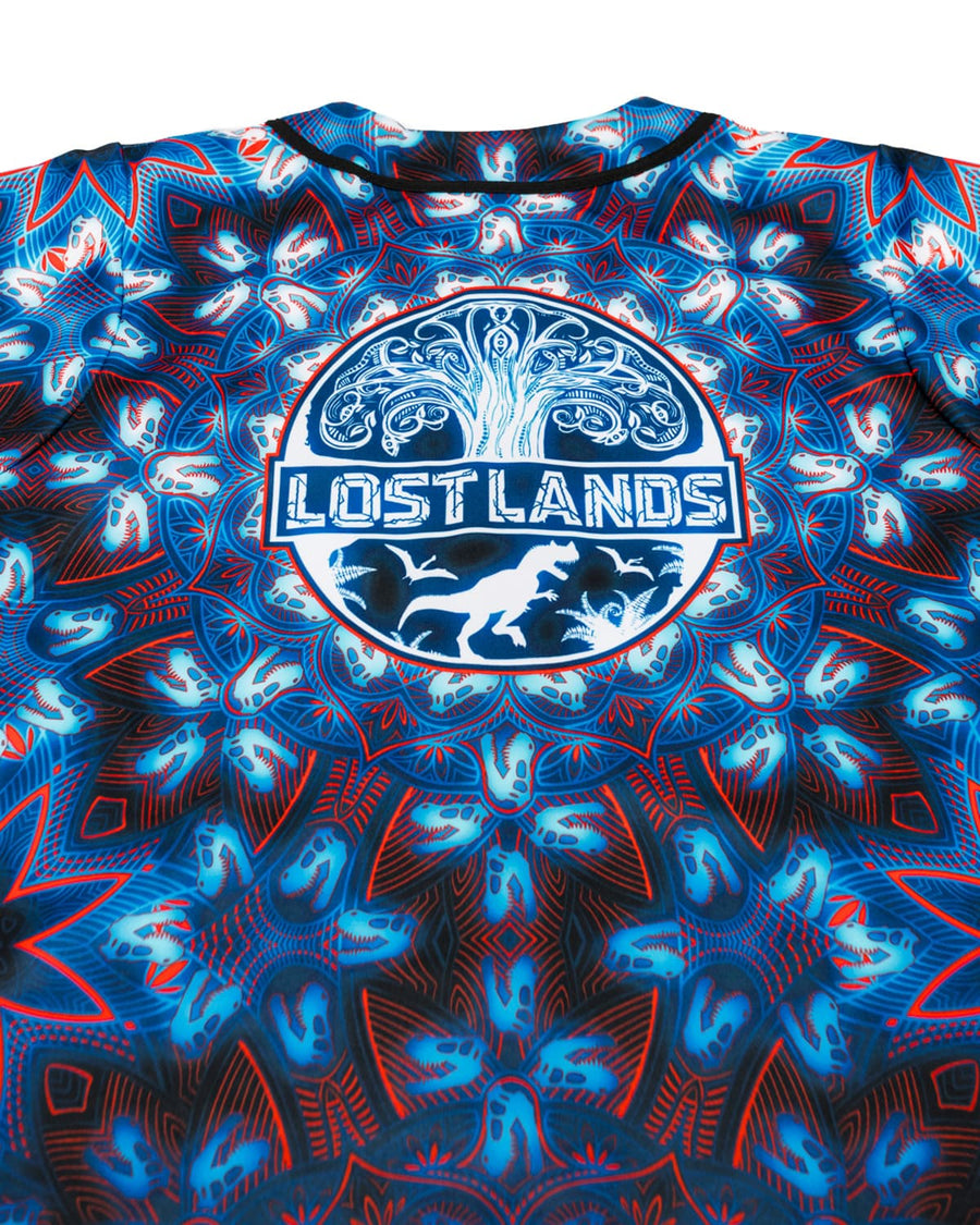 Lost Lands Mandala Baseball Jersey (Blue)