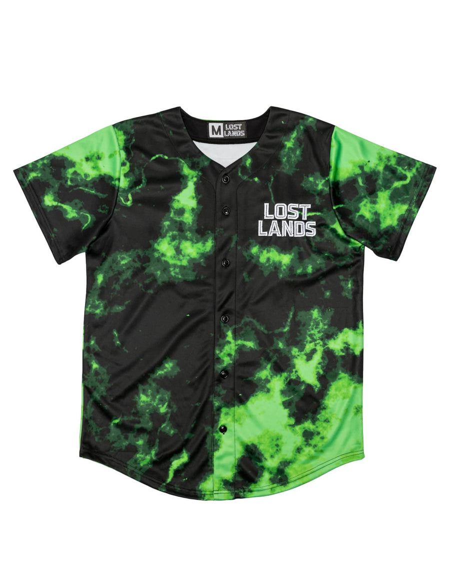 Lost Lands Tie Dye Baseball Jersey (Green)