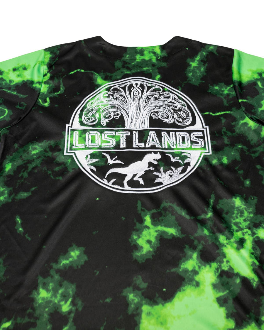 Lost Lands Tie Dye Baseball Jersey (Green)