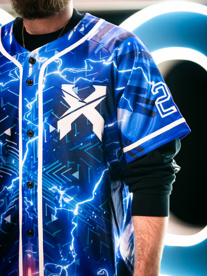 Excision Thunderdome Lightning Bolt Baseball Jersey