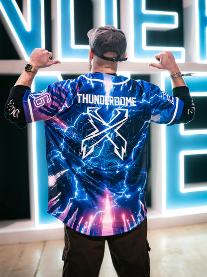 Excision Thunderdome Lightning Bolt Baseball Jersey