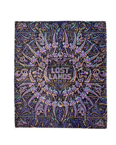 Ancient Bones Blanket - Neon Purple