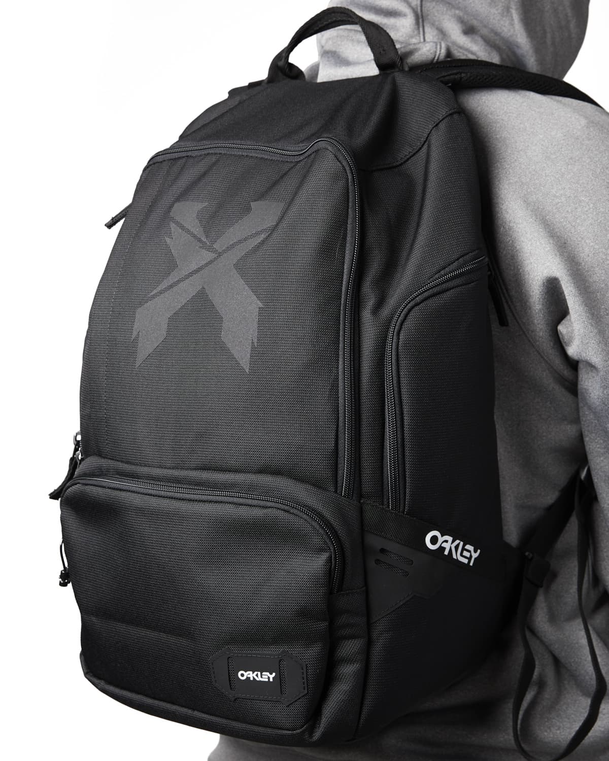 Sliced Logo Reflective Oakley Backpack (Black)