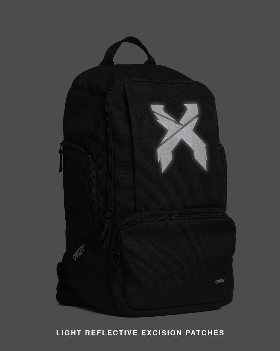 Sliced Logo Reflective Oakley Backpack (Black)
