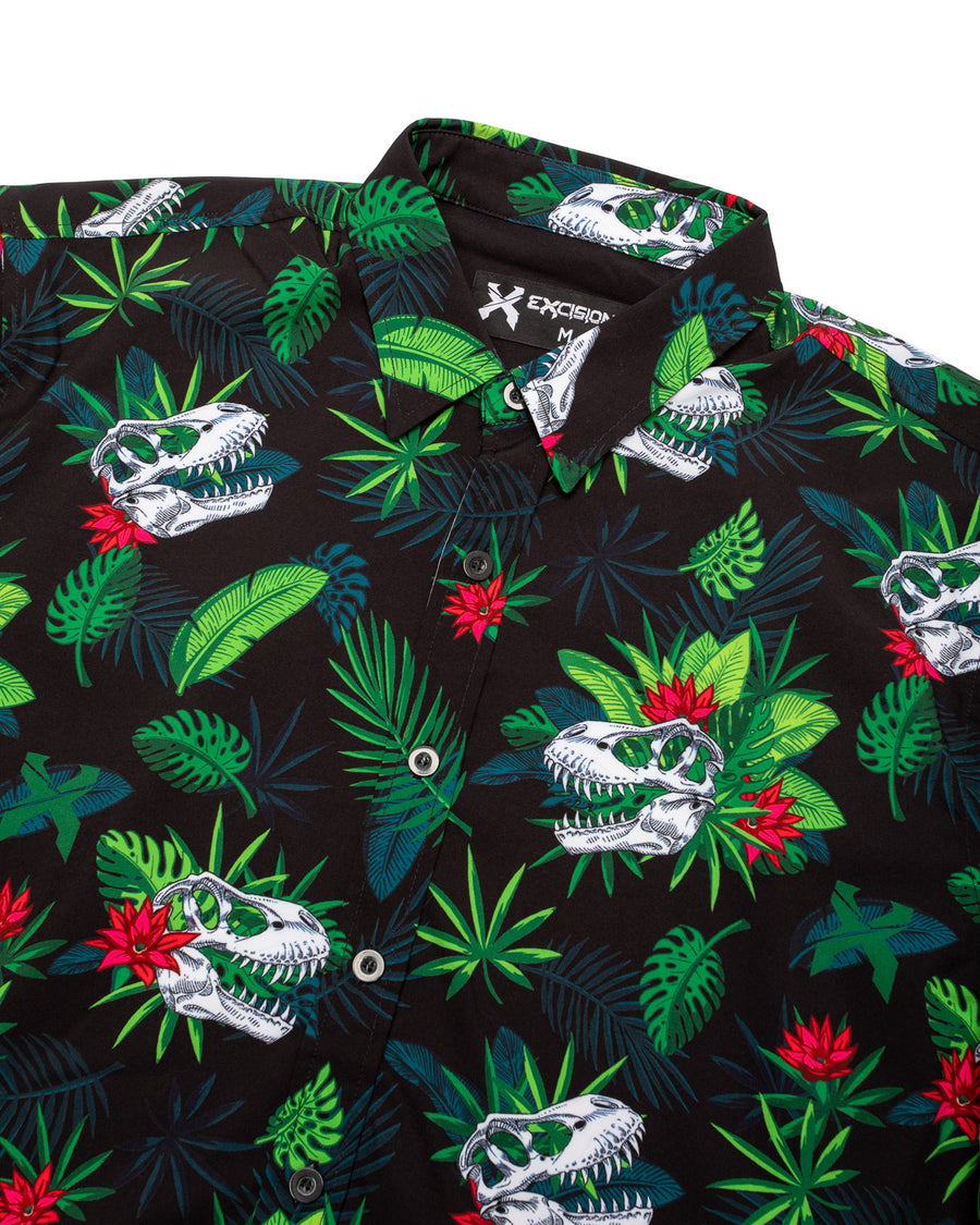 Aloha Rex Button Up Shirt (Black)