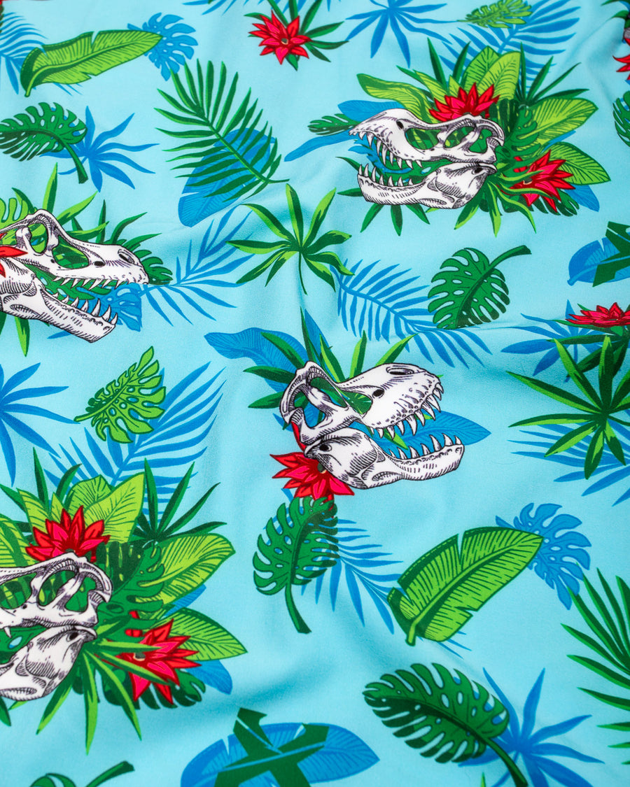 Aloha Rex Button Up Shirt (Blue)