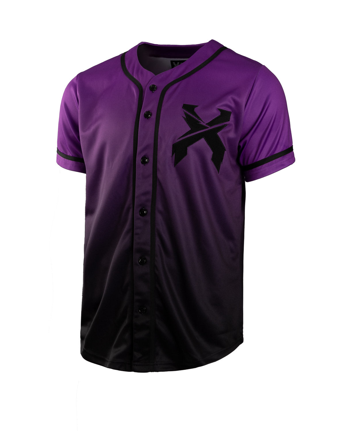 Headbanger Baseball Jersey (Purple/Black Gradient)