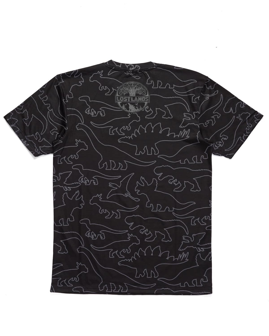 Dino Pattern Dye Sub Tee (Black)