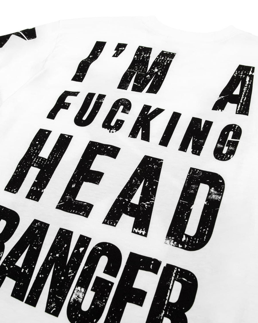 Headbanger Unisex T-Shirt (White)