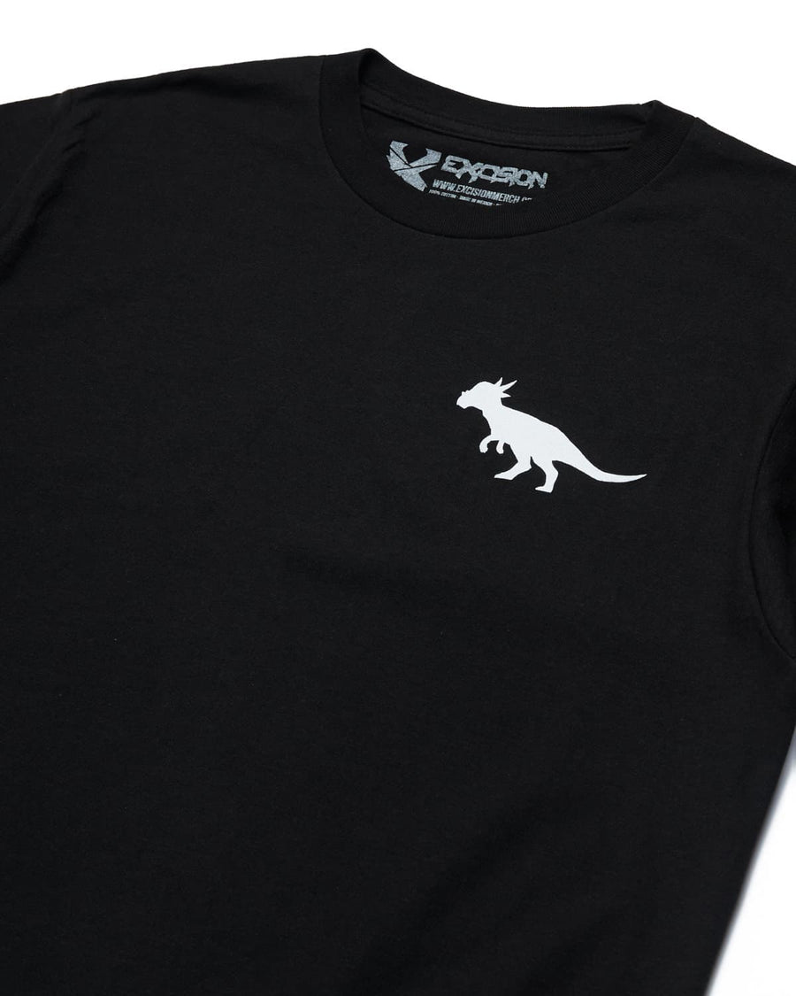Pachycephalosaurus Tee (Black/White)