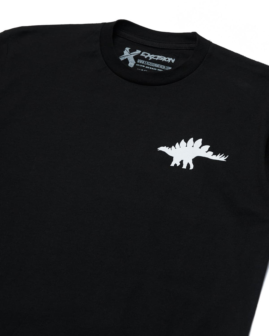 Stegosaurus Tee (Black/White)