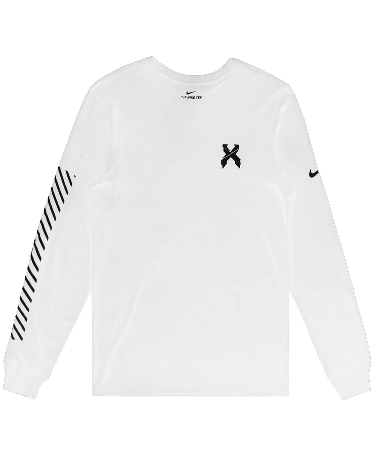 Excision Sliced Logo Nike Long Sleeve Tee White