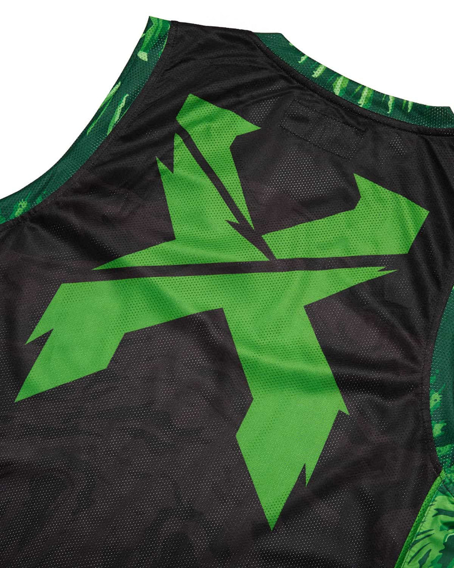 Rex Basketball Jersey (Green/Black)
