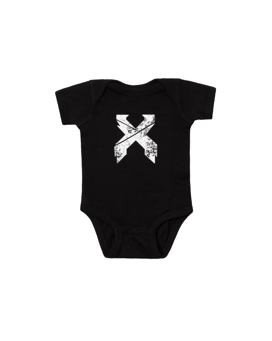 Excision 'Sliced' Logo Baby Onesie
