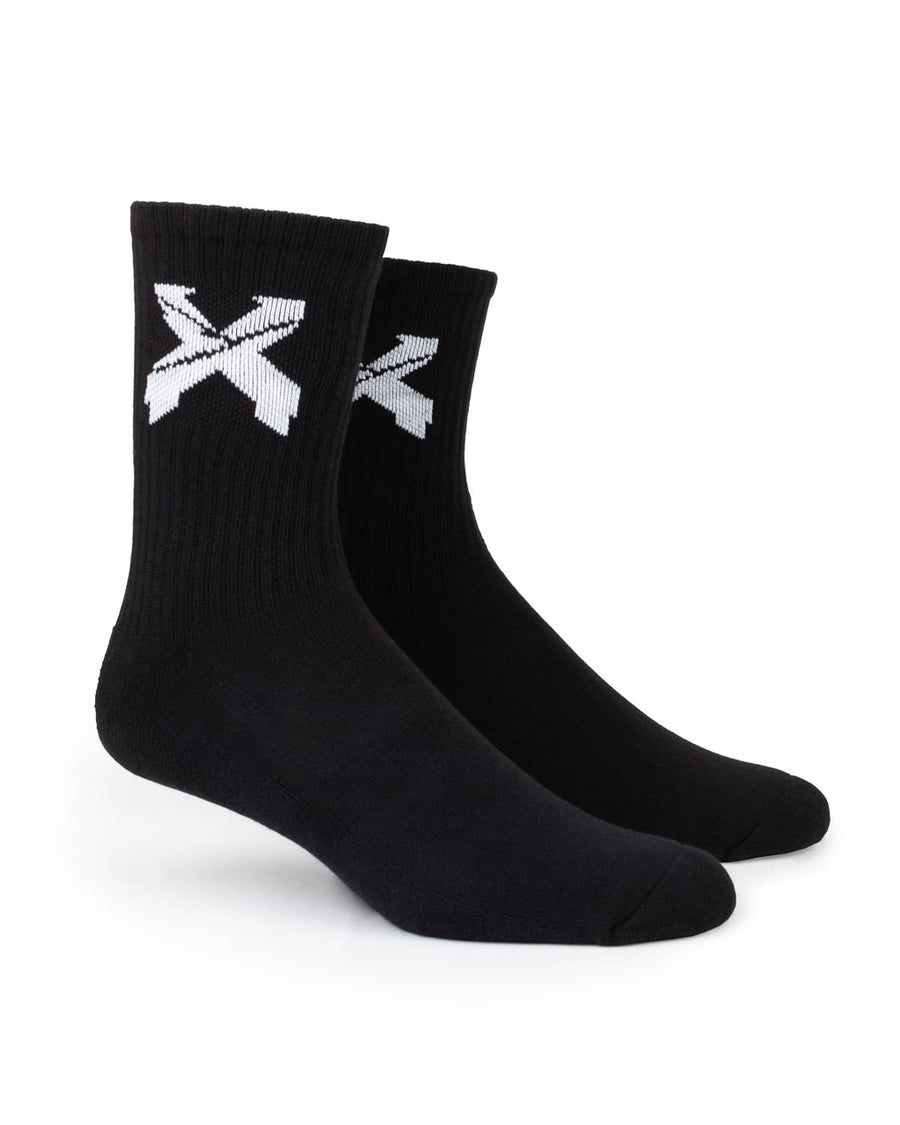 Sliced Logo Socks (Black/White)