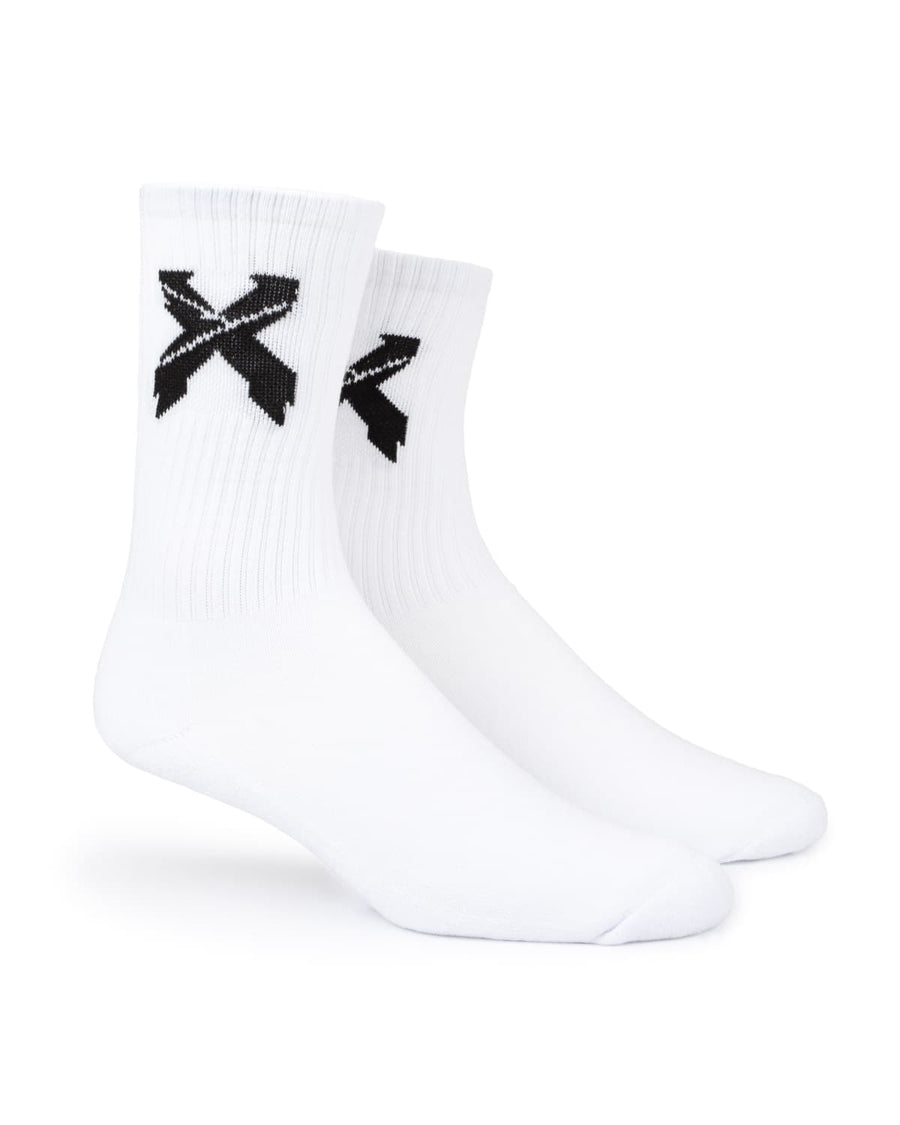 Sliced Logo Socks (White/Black)