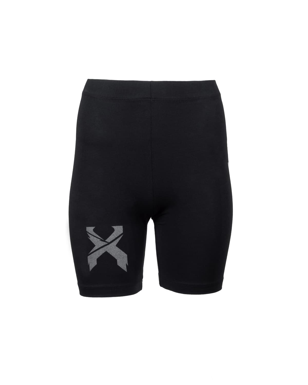 Excision Sliced Logo Women s Reflective Bike Shorts Black