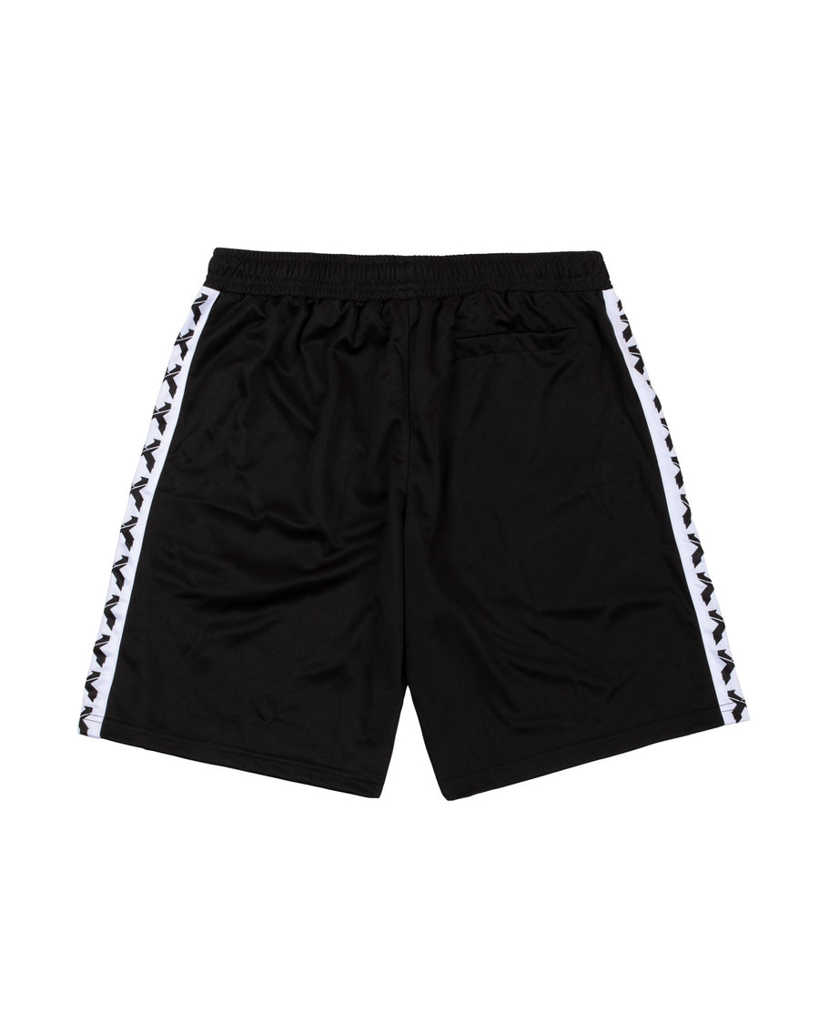 X Stripe Basketball Shorts (BlackWhite)