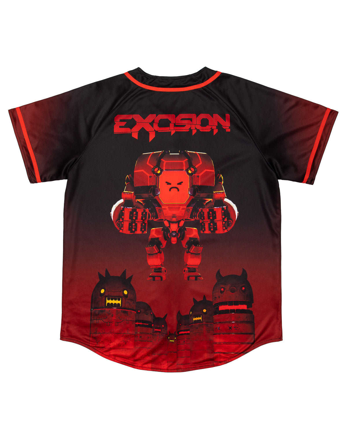 Reversible Home Robot Baseball Jersey (Red/Blue) - Excision